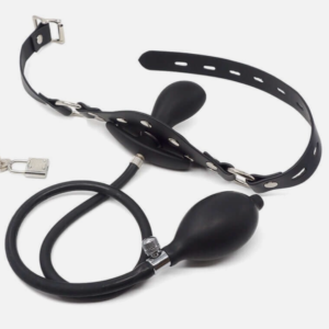 Locking Penis-Shaped Inflatable Gag
