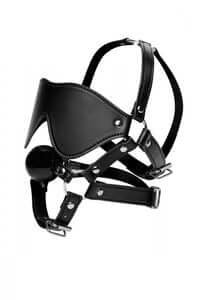 Sensory Deprivation Blindfold & Gag Harness