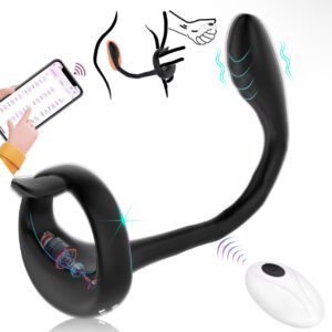 3 In 1 Vibrating Penis Ring With Prostate Massage