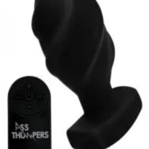 Ass Thumpers Swirled Remote Vibrating Plug