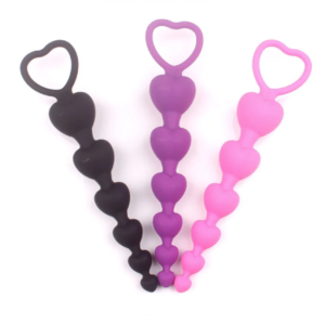 Heart-Shaped Silicone Sensory Beads