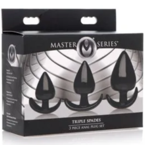 Master Series Triple Spades 3-Piece Plug Set