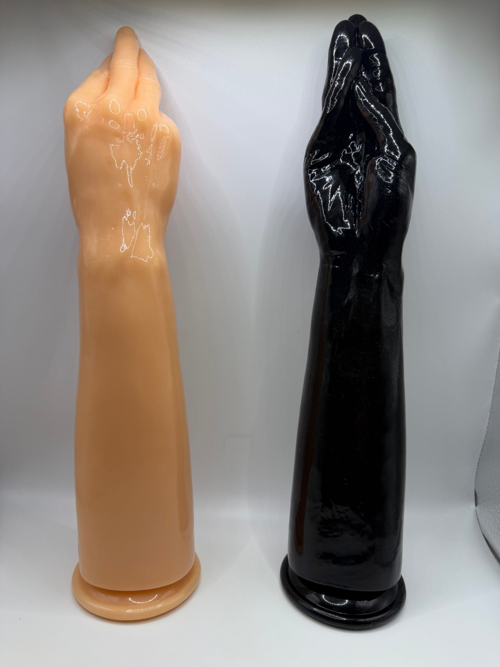 Realistic hand shaped dildo with strong suction cup base