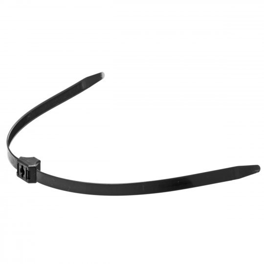 Heavy-duty black disposable zip tie police-style restraints 10-pack