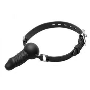Silicone Ball Gag With A Short Penis