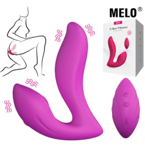 A sleek, ergonomically curved teal G-spot vibrator made of medical-grade silicone, shown alongside its compact wireless remote control.