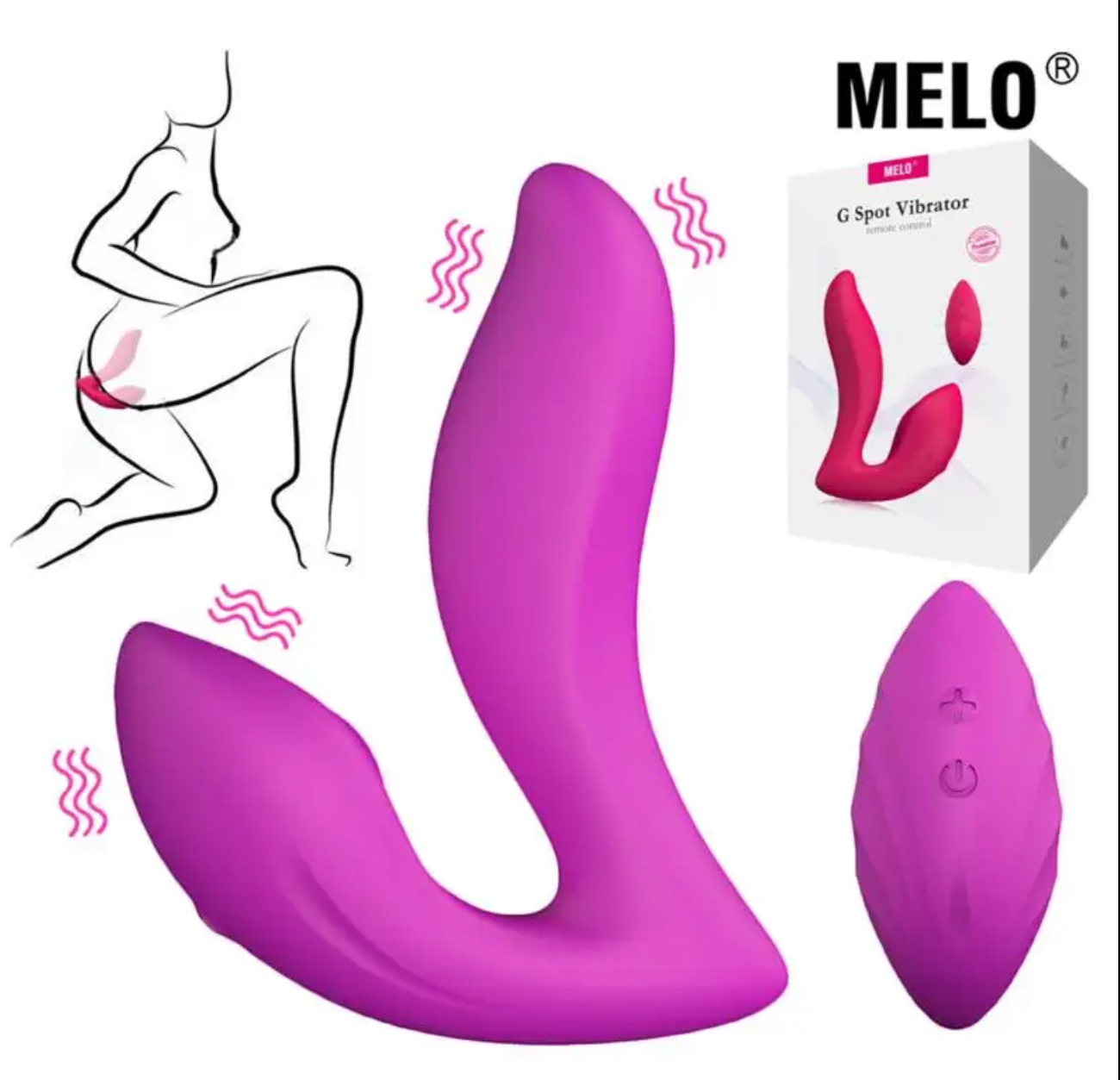 A sleek, ergonomically curved teal G-spot vibrator made of medical-grade silicone, shown alongside its compact wireless remote control.